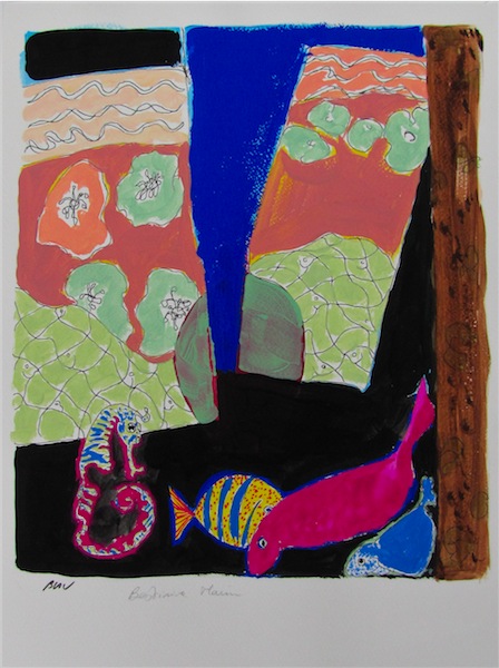 Bestiaire marin - 30x40 - gouache sur papier