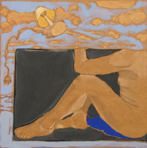 Lampe - 30x30 - tempera