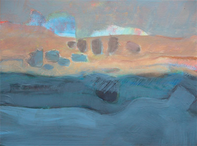 Nuages - 40 x 30 - huile sur bois