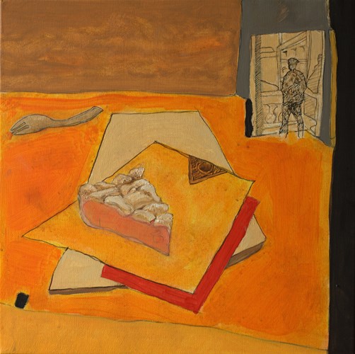 Sortie - 40x40 - huile sur toile