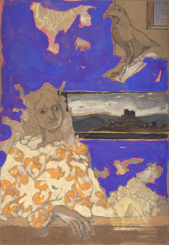 Choucas - tempera - 21x30