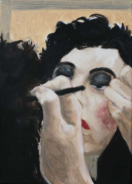 Maquillage - 4F(33x24) - huile sur toile
