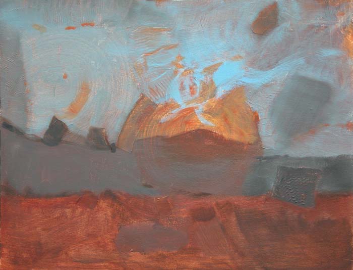 matin - huile sur bois