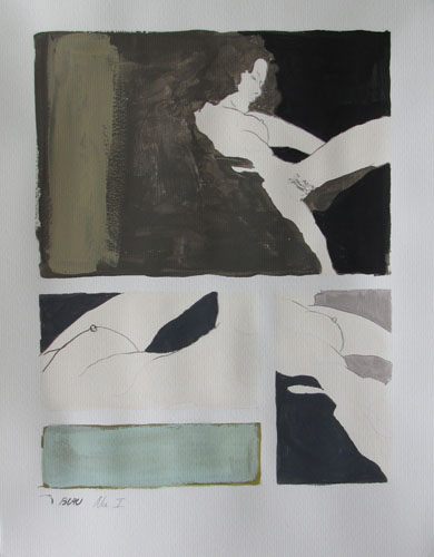 Nu I - 30 x 40 - gouache